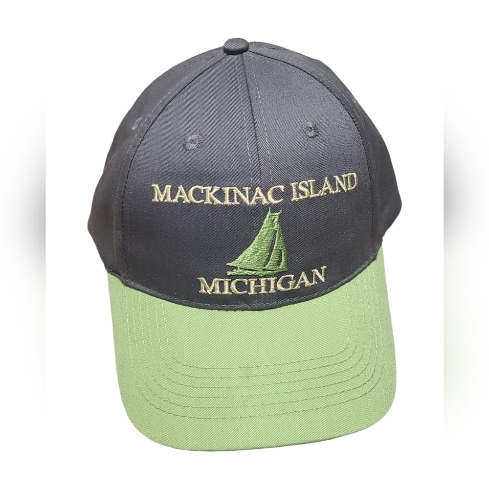 Mackinac Island Michigan destination baseball hat